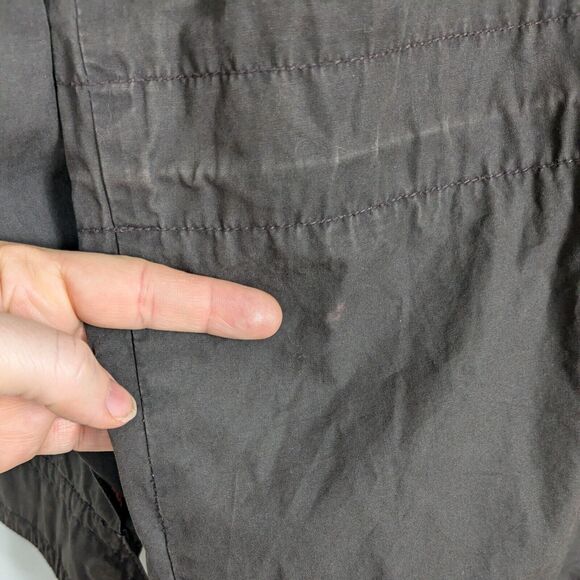 Vintage Old Navy Jacket Mens M Brown Y2K 90s Utility Coat Hooded Rugged Gorpcore - Picture 13 of 14